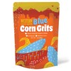 Western Blue Corn Grits, Native American Grown, Coarse Ground Heirloom,