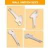 (3PCS) 500K Locking Switch Keys for Pass & Seymour 500K