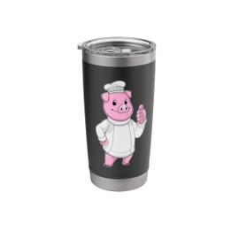 Pig Cook Chef hat Stainless Steel Insulated Tumbler