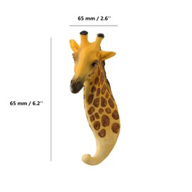 TANG SONG Resin Giraffe Art Decorations Wall Hanger Hook Wall Hook Metal Clothes Rack Coat Hanger Key Hook
