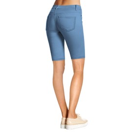 Hybrid & Company Womens Hyper Stretch Comfy Skinny Pants B44876 Powder Blu L