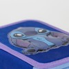 Stitch Pencil Case with 3 Compartments, Blue, 12.5 x 4.5