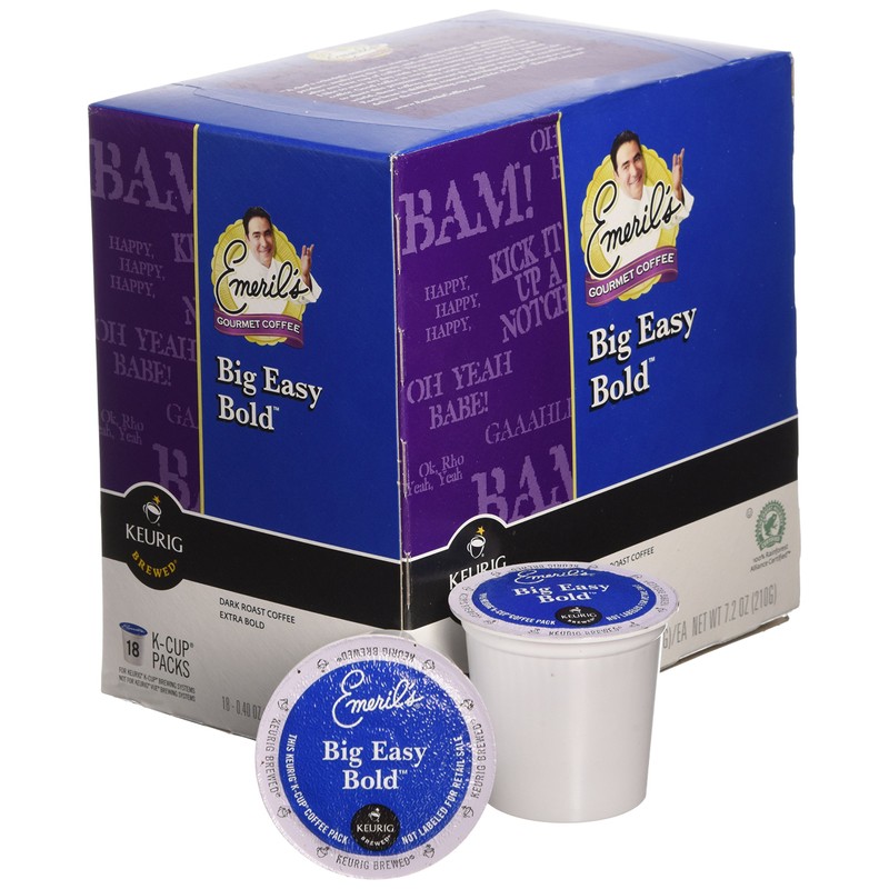 Emeril's Big Easy Bold Coffee, 18-Count K-Cup for Keurig Brewers