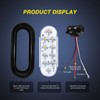 Nilight 6" Oval LED Trailer Tail Lights 10 LED w/Flush