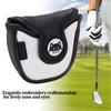 PU Leather Golf Putter Head Covers with Magnetic Closure Waterproof