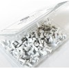 NEDBLUE White Push Pins - 120 Drawing Pins with Storage