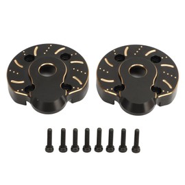 2Pcs Outer Portal Drive Housing RC Brass Heavy Weight Cover Plate for Axial Capra SCX10 III AR45P 1/10 Front Rear Axle