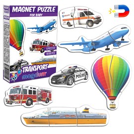 MAGDUM Transport Magnetic Puzzles for Kids Ages 3-5 - Toddler Puzzle - Travel Toys for Kids Ages 3-5 - Magnetic Travel Games Baby Puzzle Kids Puzzle Toys - Puzzle for Preschooler Magnet Puzzles Games