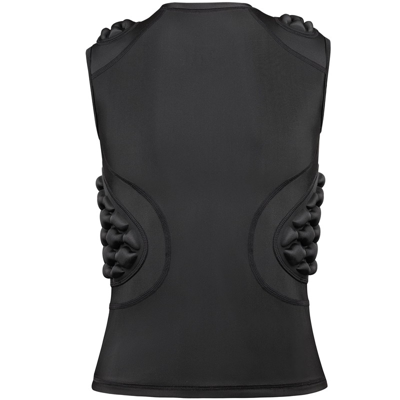 Dialudon Youth Boys Football Padded Compression Shirt Rib Chest Shoulder