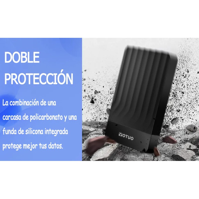 Disco Duro Externo Portátil Yotuo De 1 Tb SY-HDD01-1000 negro