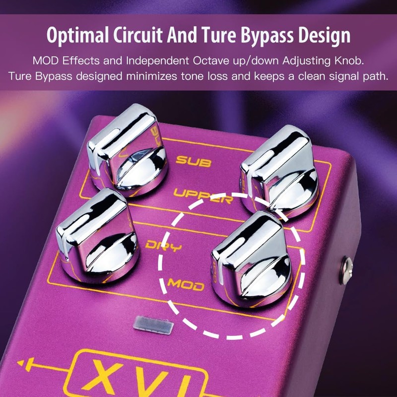 JOYO Octave Effect Pedal R Series with MOD Effects and