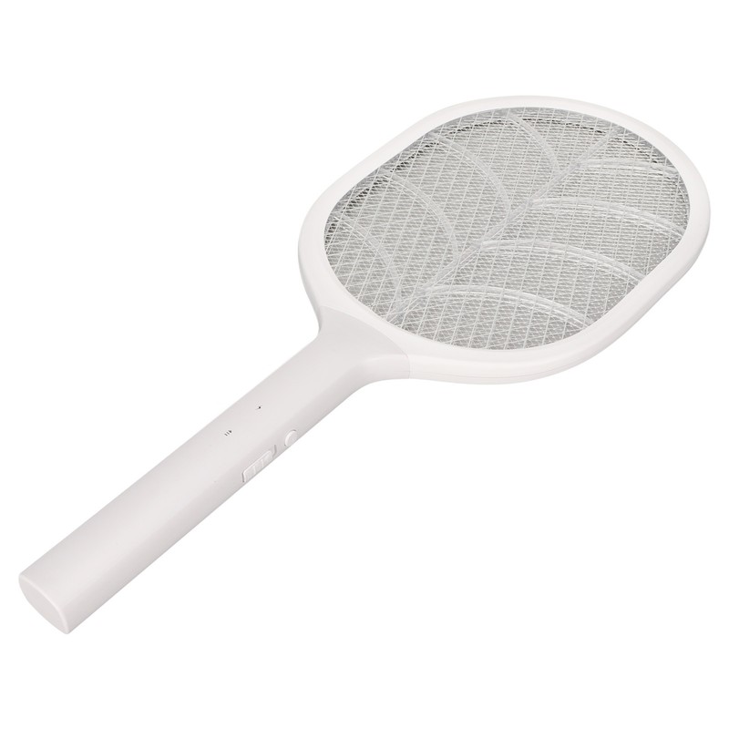 Electric Fly Swatter USB Charging Purple Light 3 Layers Safety