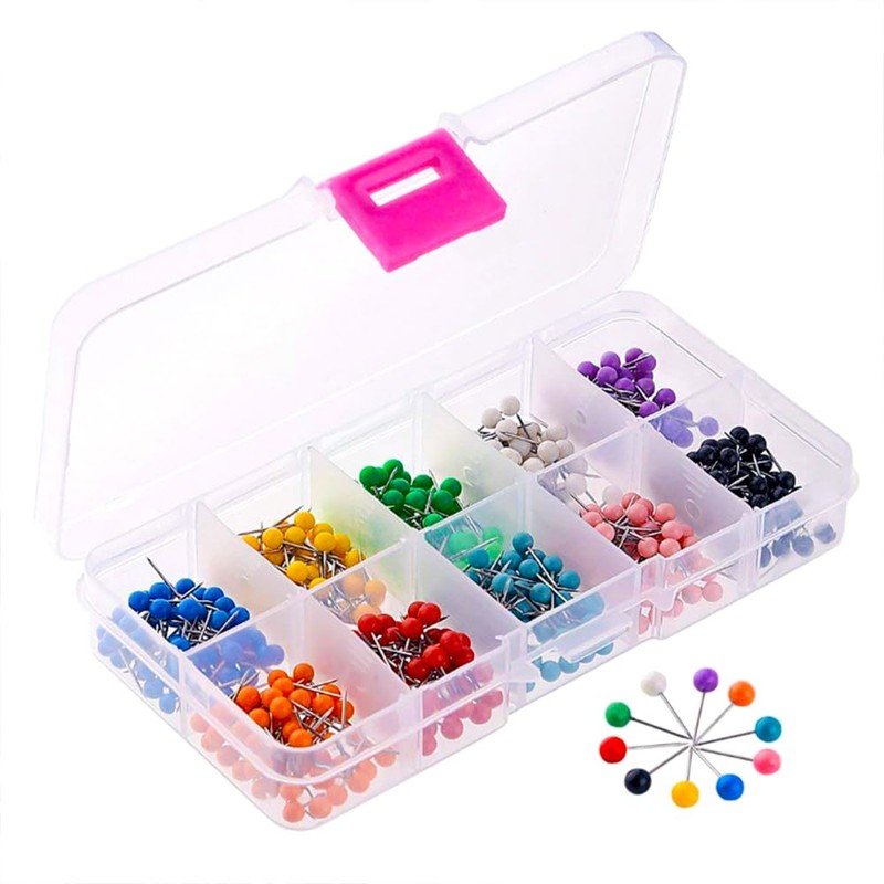 Youyiful Push Pin Map Pin Stainless Steel Colorful Push Pins