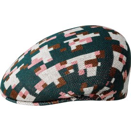 Kangol Pixelated Plaid 504 - Pine/Cream/S Pine/Cream, Small