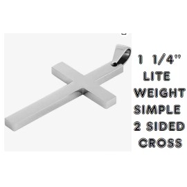 Fashion Jewelry Men RELIGIOUS PRAY FAITH CROSS CHRISTIAN Pendant 28" 925 Sterling Silver Chain