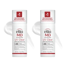 EltaMD UV Clear Face Sunscreen SPF 46, Oil Free for Face with Zinc Oxide, Dermatologist Recommended Sunscreen Lotion,1.7 oz Pump (Pack of 2) | EltaMD