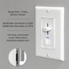 Maxxima Dimmer Electrical Light Switch - Featuring Blue Indicator Light,