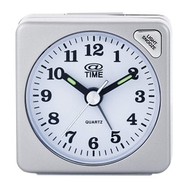 At Time Unisex Analogue White Alarm Clock Plastic A-212 / 9