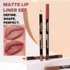12PCS Lip Liner Pencil Set - Matte Nude Lip Contour