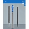 Pferd workshop file, square, 200 mm, square, tapered file, cross
