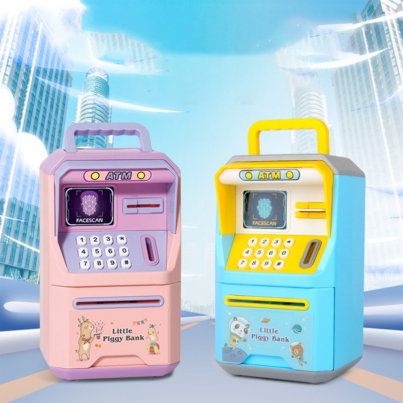 Mini Bank ATM Machine Simulation Face Recognition ATM Machine Money