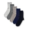 Cub Rocks 5pk Ladies Bamboo Ankle Socks, Natural Mix, UK