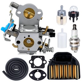 455 Rancher Carburetor for Husqvarna 455 Rancher Parts 460 455E 461 Rancher Gas Chainsaw Replaces WTA-29 with 537255701 Air Filter Spark Plug Fuel Line All In One Kit