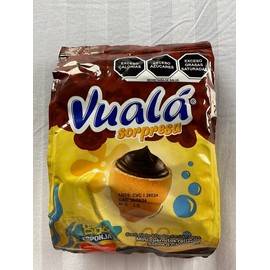 Vuala Sorpresa. Mini Cuernitos filled with chocolate or vanilla. Three bags included. Bag with 5 pieces. Net weight 60 grams. - Specification: Vanilla