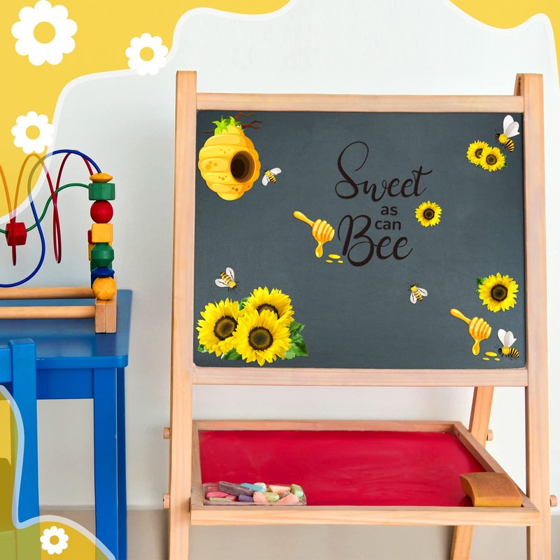 Rozer 35 Pcs Summer Bee Bulletin Board Decorations Back to