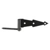 National Hardware N165-464 V844 Ornamental Screw Hook/Strap Hinges in Black,