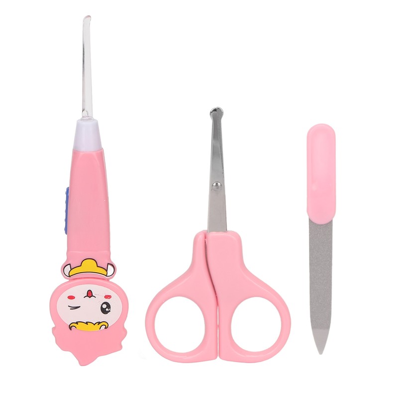 Baby Healthcare Kit Scissors Nail Clippers Tweezers Feeding Spoon Thermometer