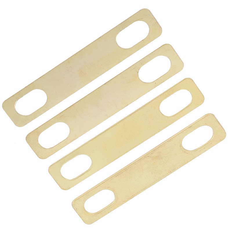 4Pcs Guitar Neck Shim Brass Material Heightening Gasket Set Musical