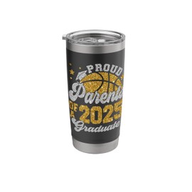 Parents of a 2025 Graduate Senior Graduation Basketball Stainless Steel Insulated Tumbler