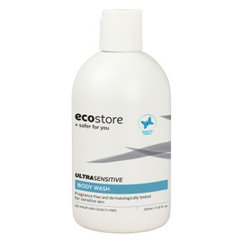 ecostore Body Wash, Unscented, 11.8 fl oz (350 ml) Body Soap, Plant-Derived, Skin Friendly