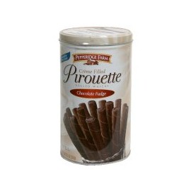 Pepperidge Farm Creme Filled Pirouette, Chocolate Fudge, 13.5 oz, (pack of 2)