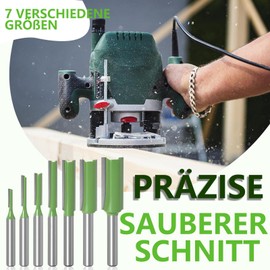 7-Piece Set Milling Cutter for Router, Alloy Groove Cutter 6 mm Shank, Shaft Groove Cutter Wood Router, Milling Cutter for Router, Multiple Sizes Cutter Set, for Wood Cutter Cutting Groove Milling