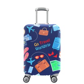 Anseom Luggage Cover 18-32 Inch Travel Suitcase Covers Washable Suitcase Protective Cover with Zip Elastic Travel Suitcase Cover, blue