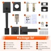 Haidms Black Front Door Handle and Deadbolt Set, Entry Door