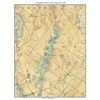Little Sebago Lake - ca 1898 USGS Old Topographical Map