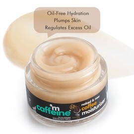 mCaffeine Naked and Raw Coffee Moisturizer - 48-Hour Face Cream Controls Excess Oil - Gel-Based Lotion Instant Moisture - Hyaluronic Acid - 50 ml