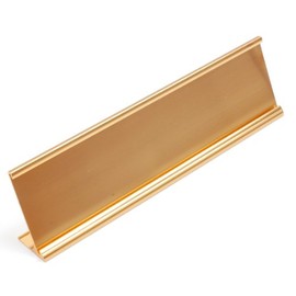 Gold Name Plate Desk top Style Holder 2" x 8"