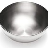 COM-FOUR® 2 x Stainless Steel Salad Bowls, Bowl Set, Mixing