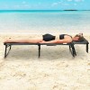 GoPlus Outdoor Folding Reclining Beach Sun Patio Chaise Lounge Chair