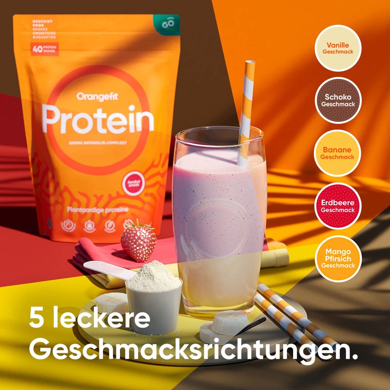 Orangefit Vegan Protein Banana - 750 g - High-Quality Protein