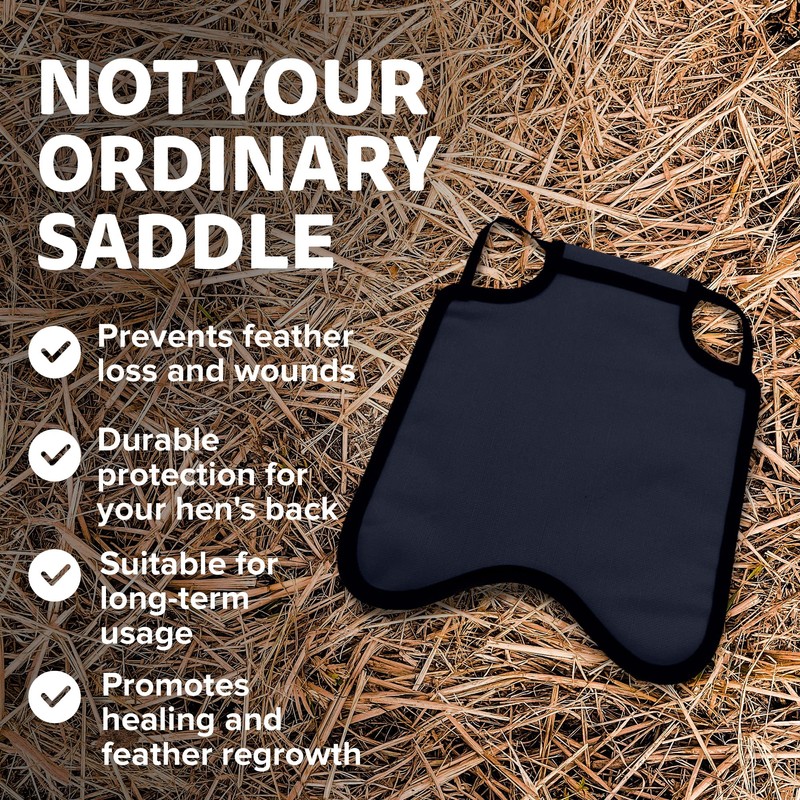 Hen Saver Hen Apron/Saddle, Single Strap, Large, Navy
