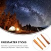 Operitacx 1set Kindling Wood Stick, Natural Flame Firelighters, Outdoor Fire