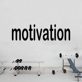 Wall Stickers, Wall Art Stickers, (Easy to Install), Wall Decor Decals Inspirational Quotes Motivational Positive Sports for Bedroom Gym, Home Vinyl Art Family Decor Words Sign, Motivation 25"X7"