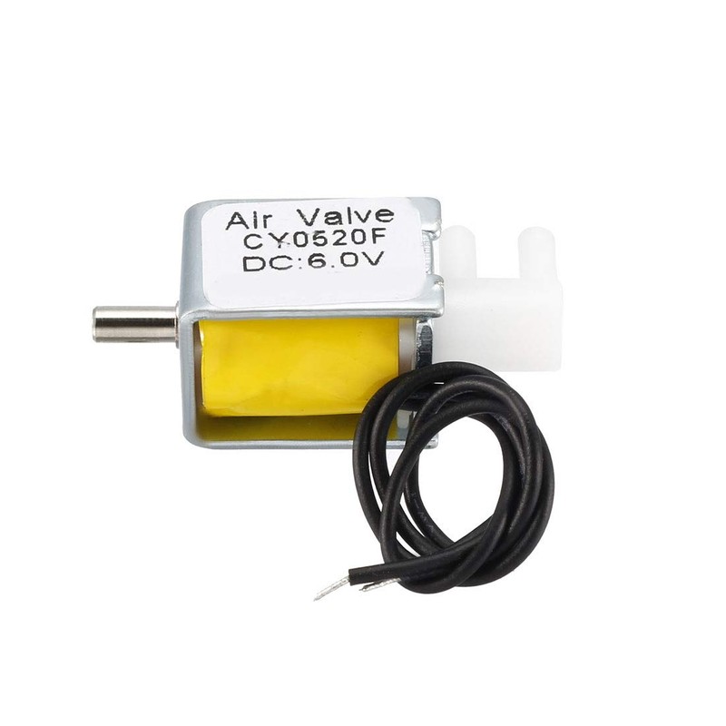 sourcing map Miniature Solenoid Valve 2 Positions 3 Ways DC6V