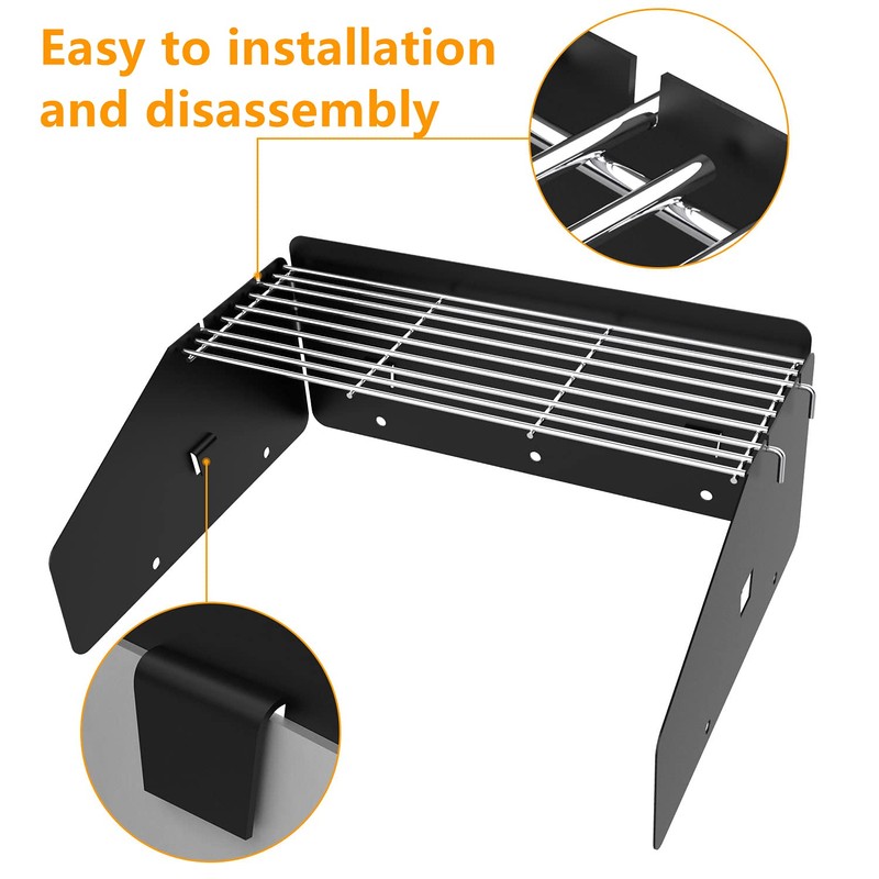 22 Inch Griddle Wind Guard/Wind Screen and Warming Rack for