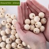 SOSMAR Pack of 100 x 20 mm Large Wooden Beads